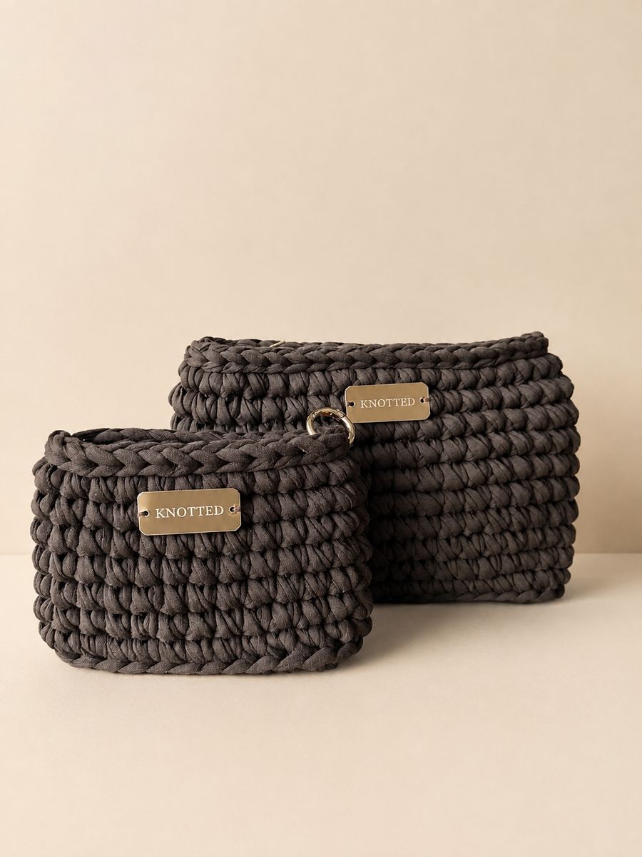 Cosmetiqueras KNOTTED chocolate