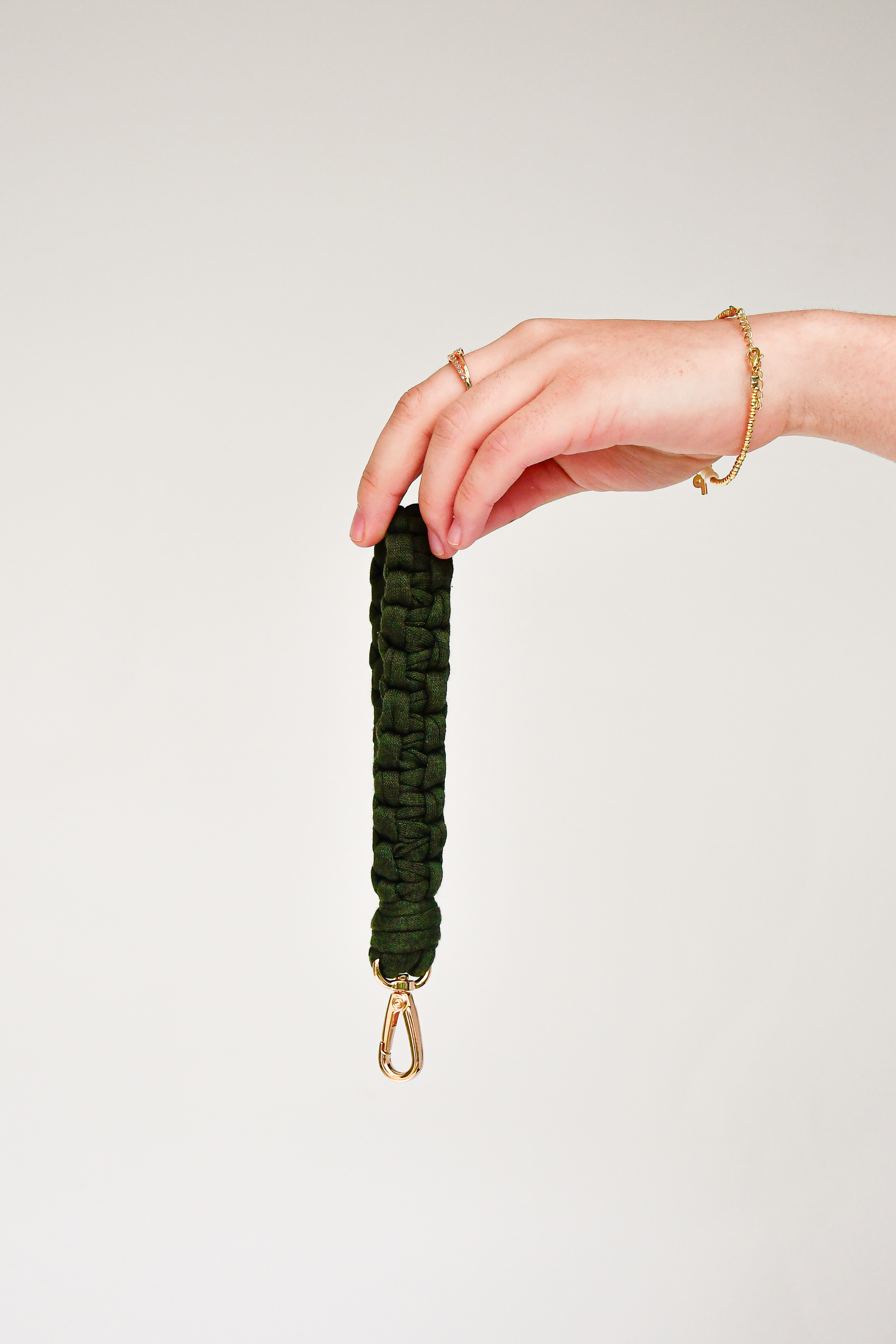 Wristlet KNOTTED verde militar